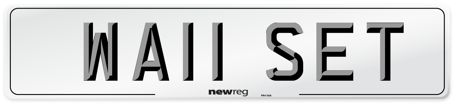 WA11 SET Number Plate from New Reg